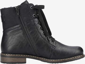 Rieker Lace-Up Ankle Boots in Black