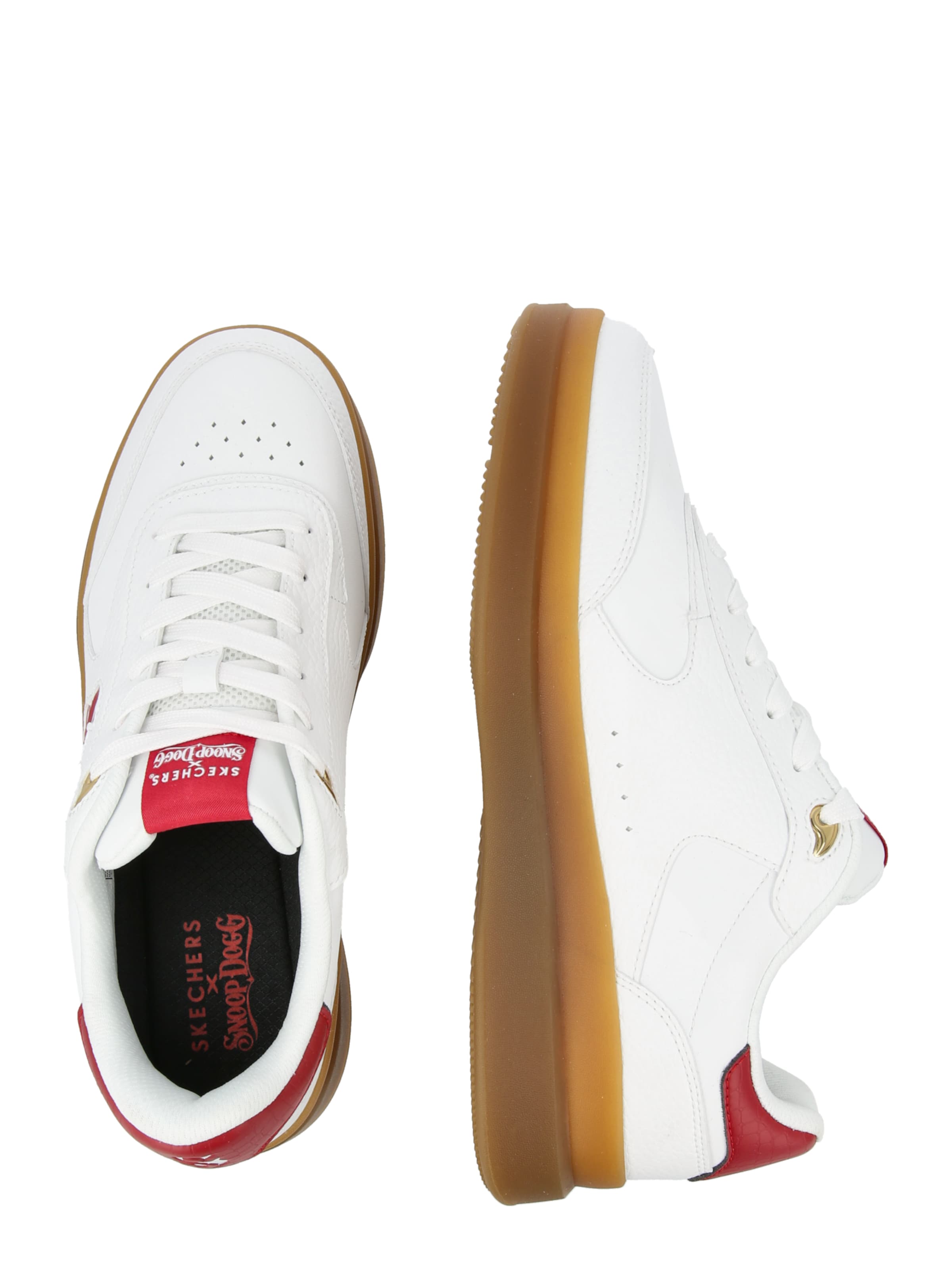 Sneaker low 'Courtside - Cali Dudez' de la SKECHERS pe alb