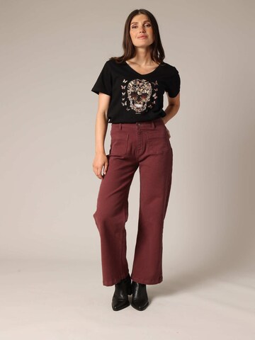 Deeluxe Flared Jeans 'Lizette' in Red