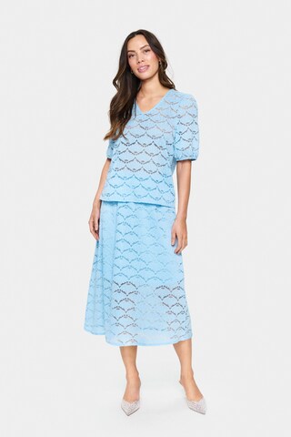 SAINT TROPEZ Bluse in Blau