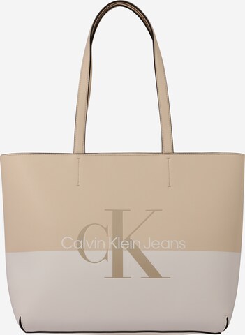 Calvin Klein JeansShopper torba 'Hero' - bež boja: prednji dio