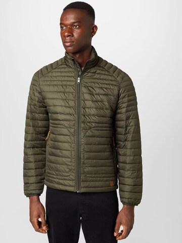 Veste mi-saison 'KICK' JACK & JONES en vert : devant