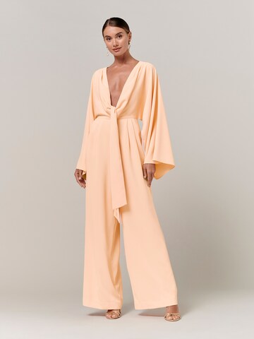 Tuta jumpsuit 'SASSY' di Sável in arancione: frontale
