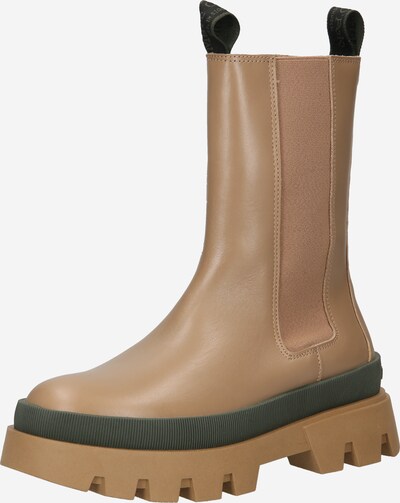 Marc O'Polo Chelsea Boots 'Petra' en beige foncé / vert foncé, Vue avec produit