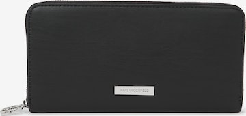 juoda Karl Lagerfeld Piniginė 'Ikon Smooth Continental': priekis