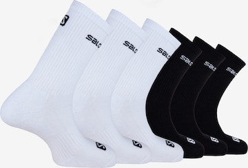 SALOMON Athletic Socks in Black: front