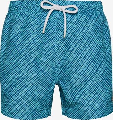 Superdry Zwemshorts 'Studios' in Blauw: voorkant