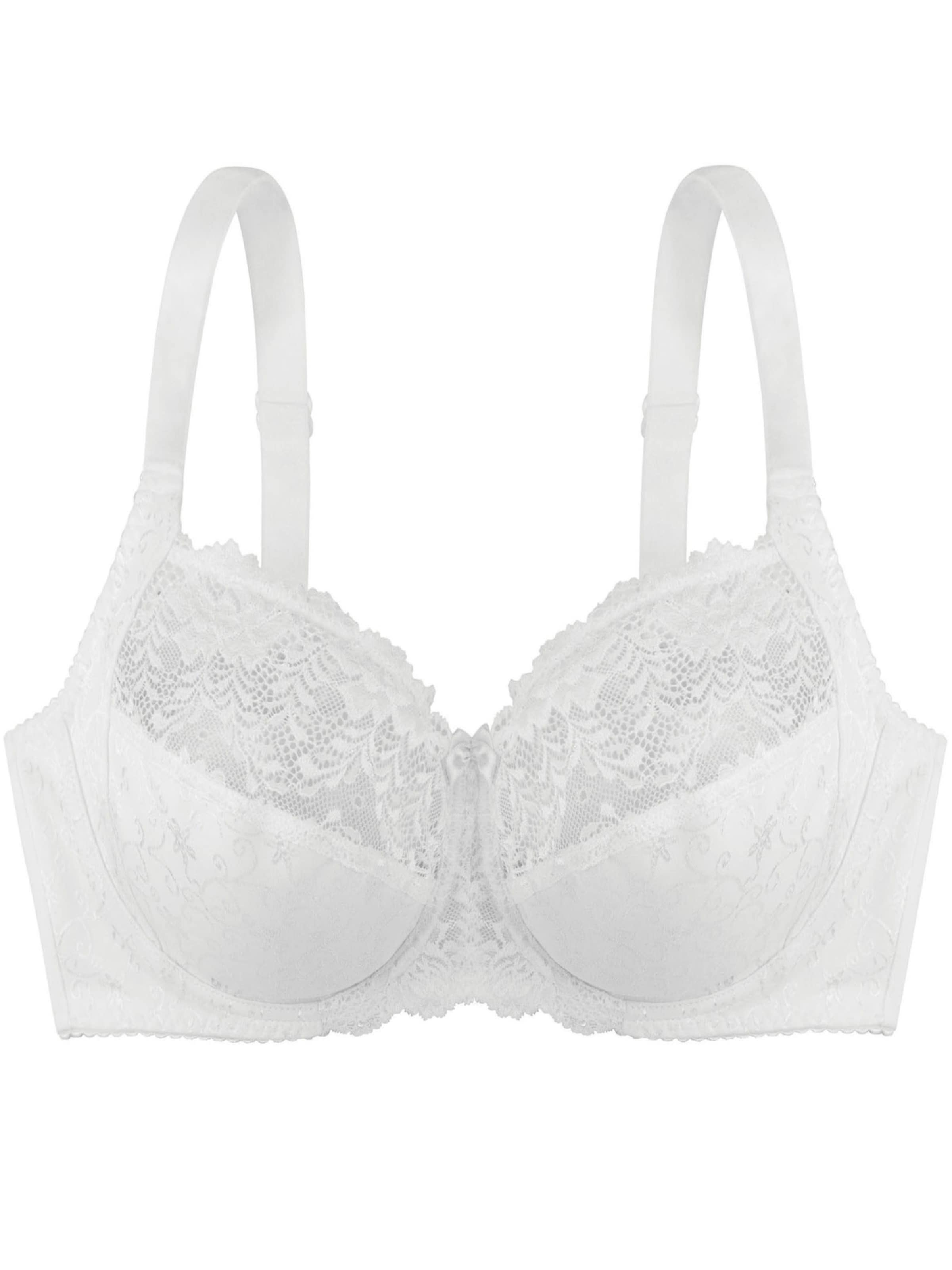 Dorina Bustier BH 'Philippa' in Weiß: Vorderseite