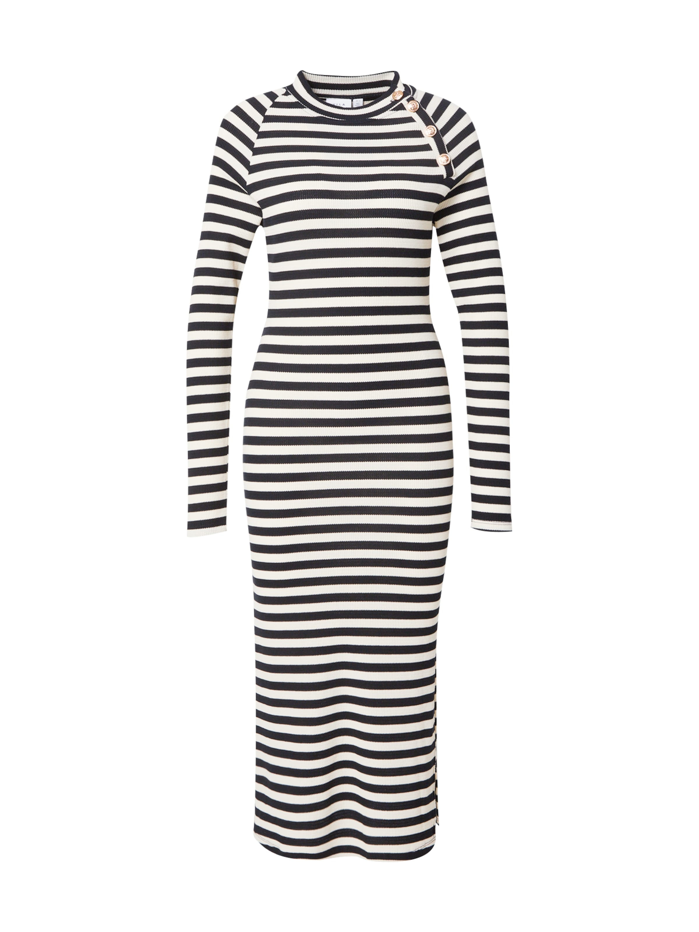 Robes en maille VILA en noir : devant