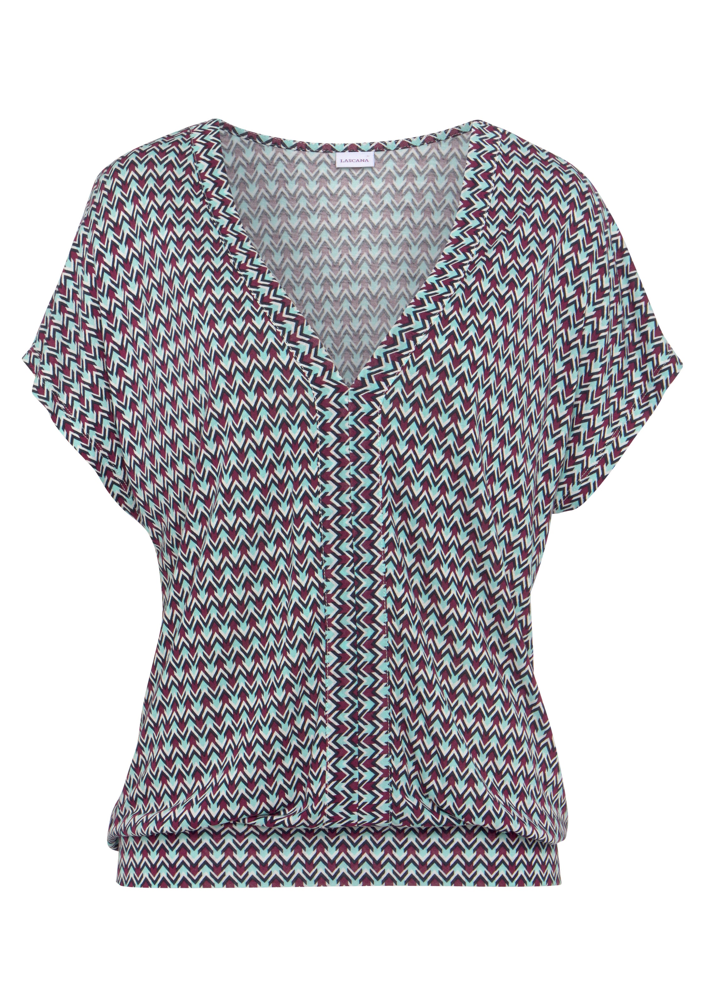 LASCANA Shirt in Brown: front