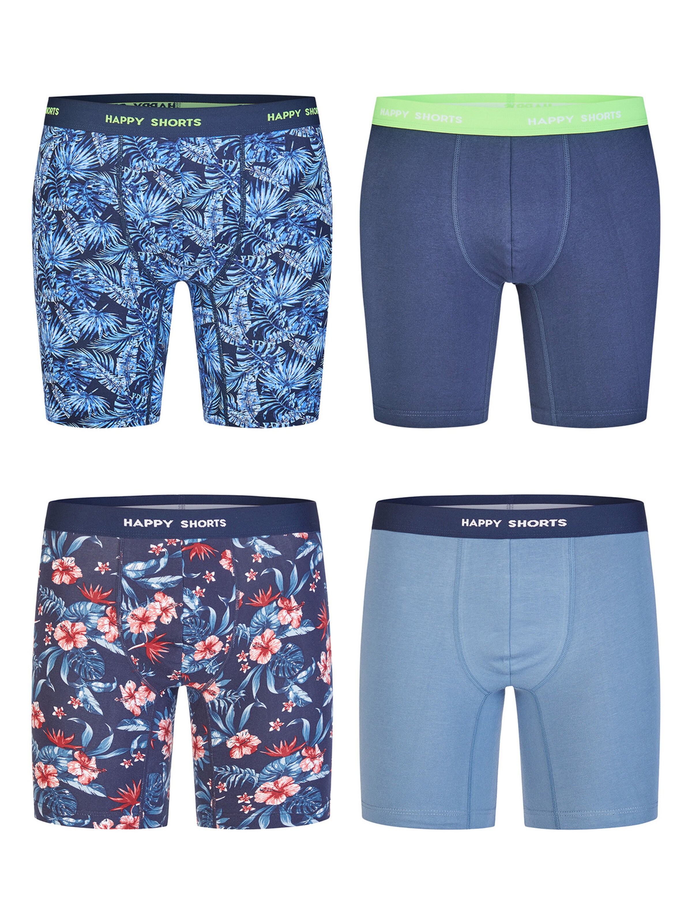 Happy Shorts Boxer ' Motive ' in L in blau / mischfarben, Produktansicht