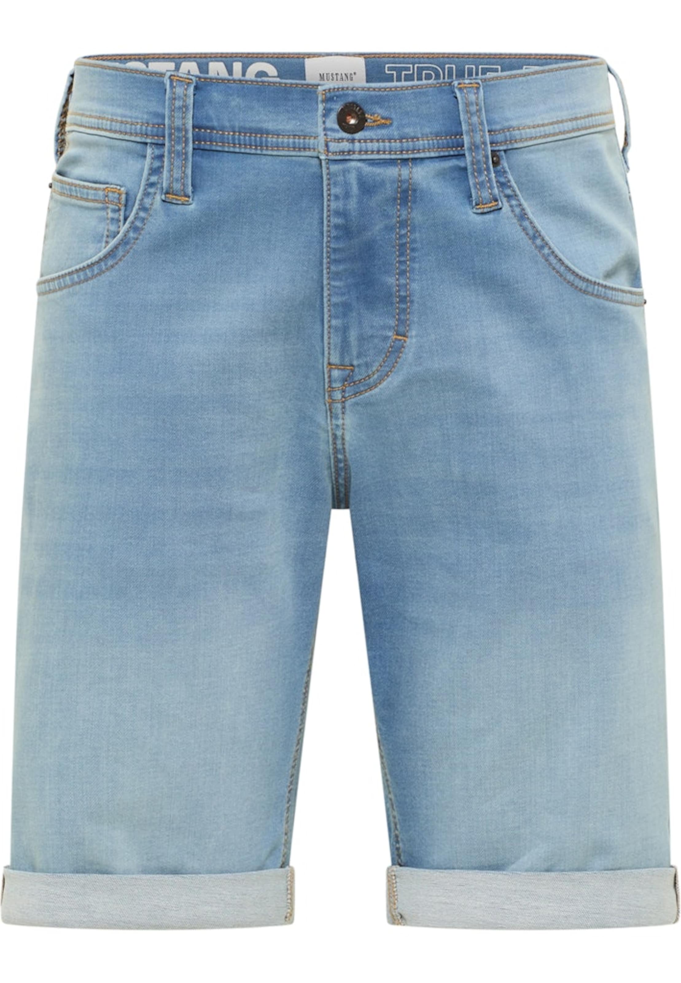 MUSTANG Slimfit Kavbojke 'CHICAGO' | modra barva: sprednja stran