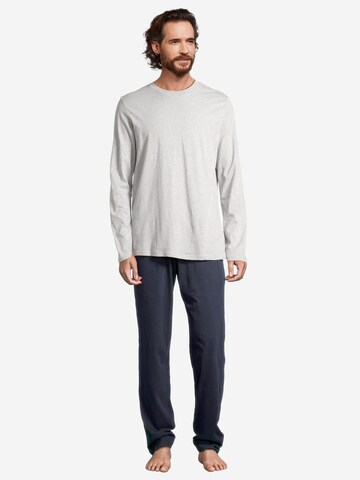 SCHIESSER Pyjama lang 'Night & Home' in Blau