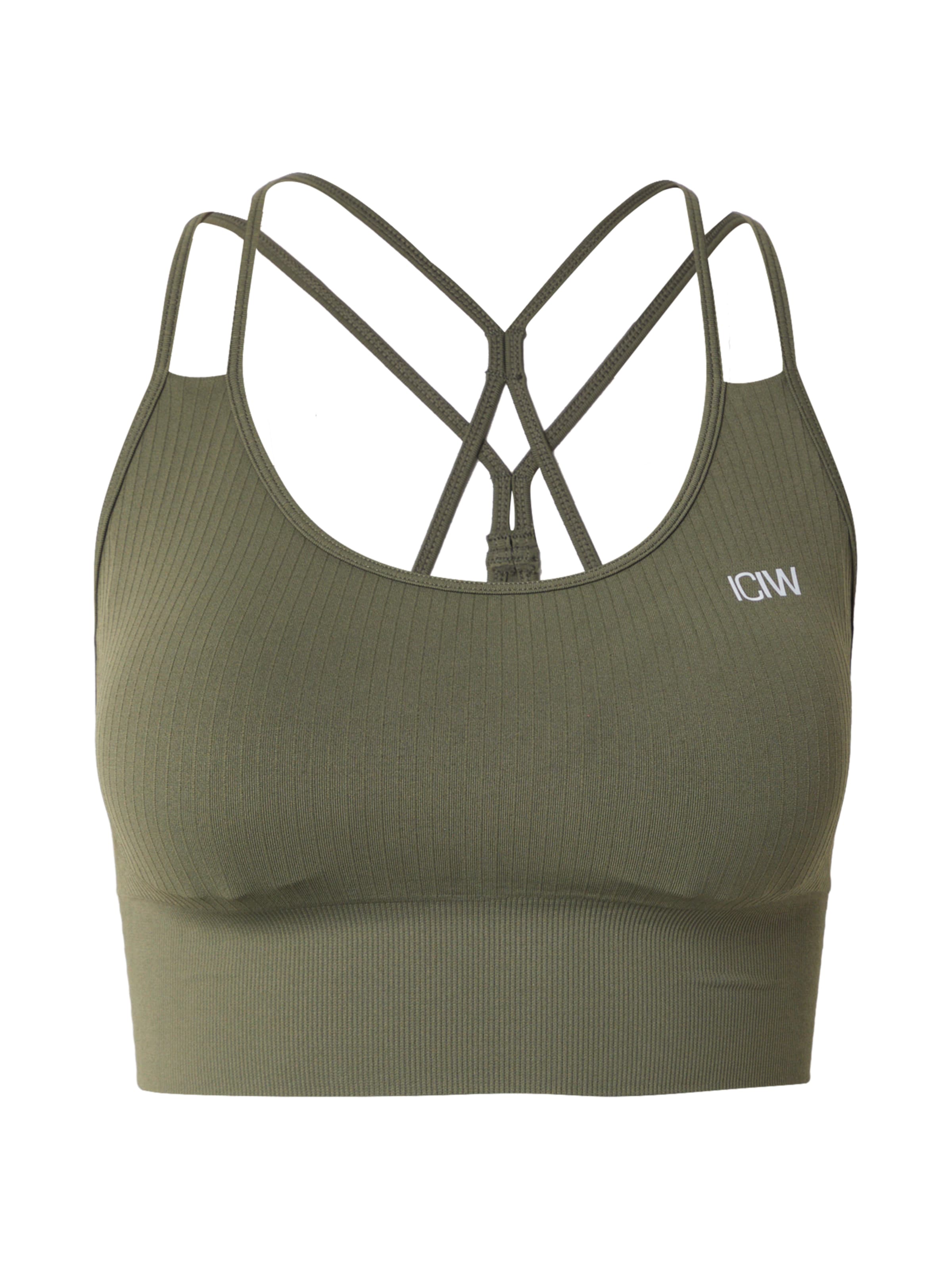 ICANIWILL Bralette Sports bra in Green: front