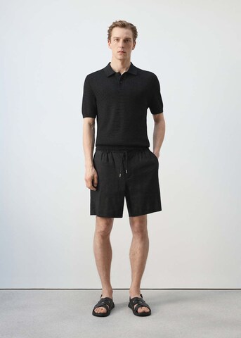 MANGO MAN Regular Shorts 'Vitos' in Schwarz