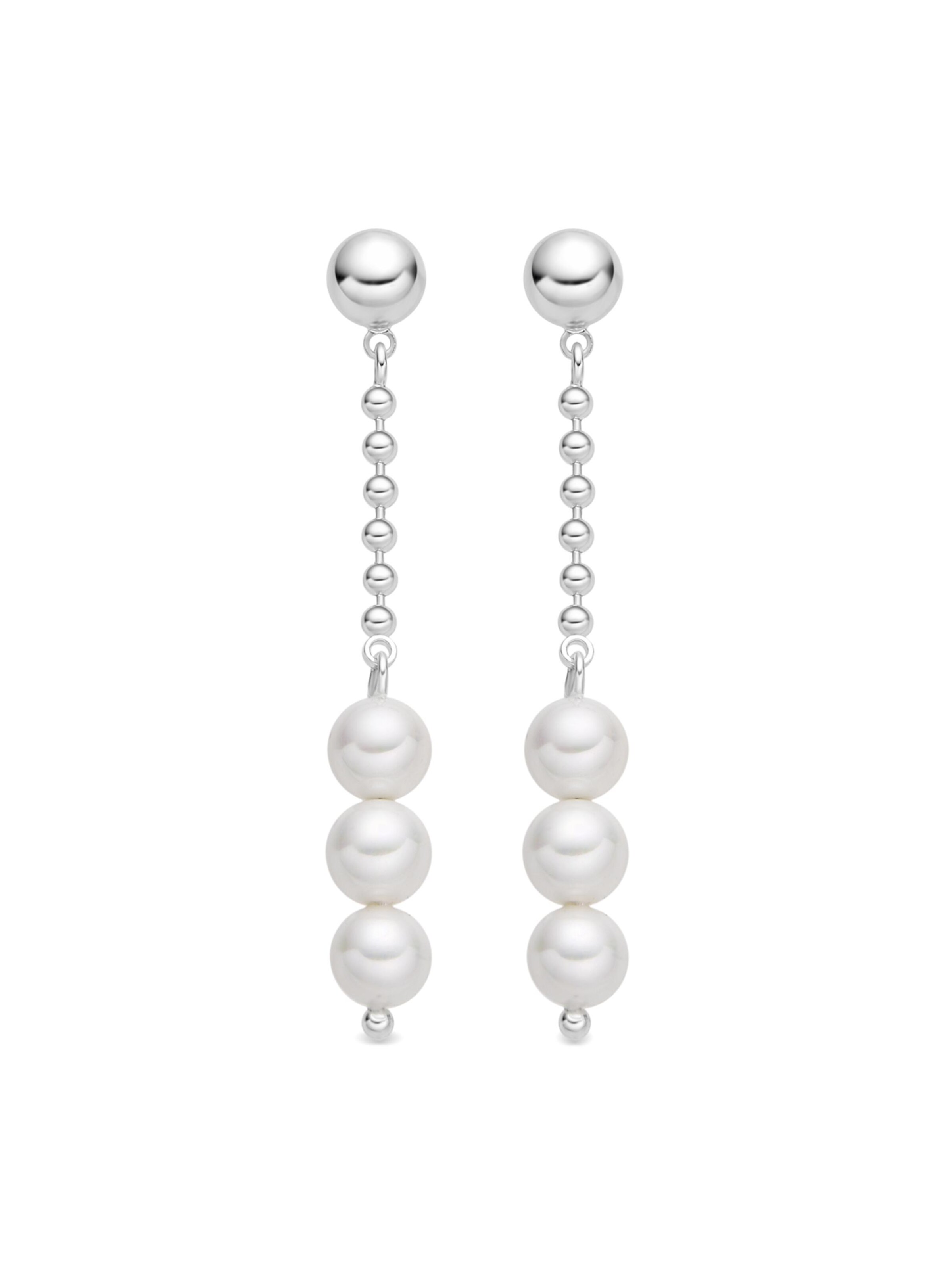Luxenter - Pendientes 'Galdin' en blanco: frente