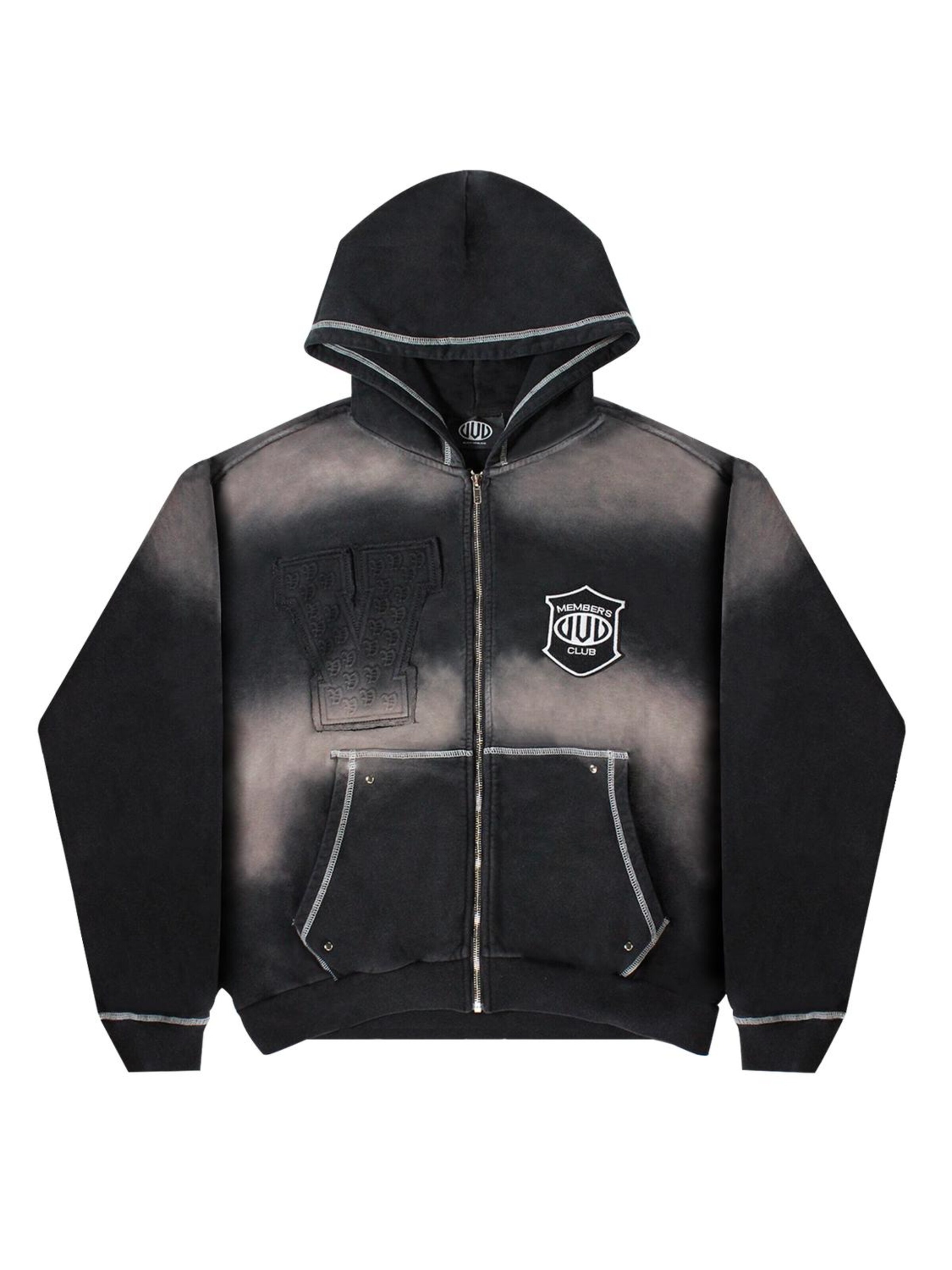 Vemue Sweatjacke‌‌‌‌‌‌‌‌‌‌ in S in grau / schwarz, Produktansicht