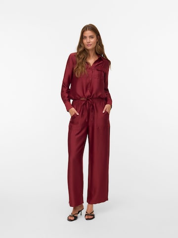 VERO MODA Wide leg Trousers 'VMTOMA' in Red