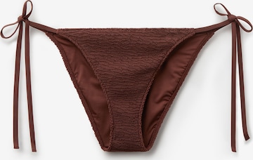 CALZEDONIA Bikinihose 'Crinkle Waves' in Braun: Vorderseite
