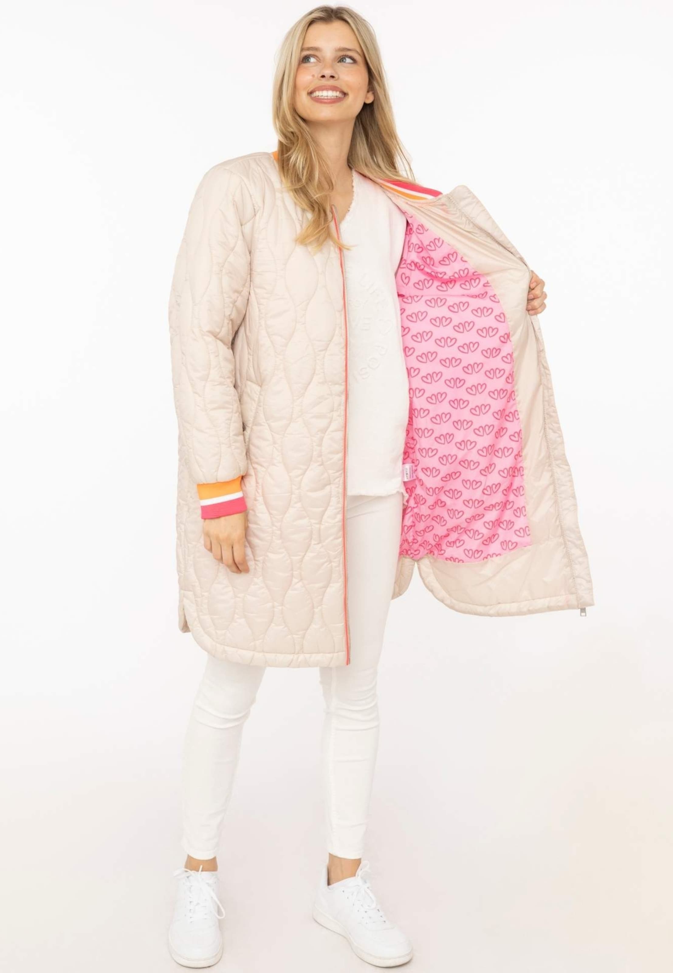 Manteau mi-saison Zwillingsherz en beige
