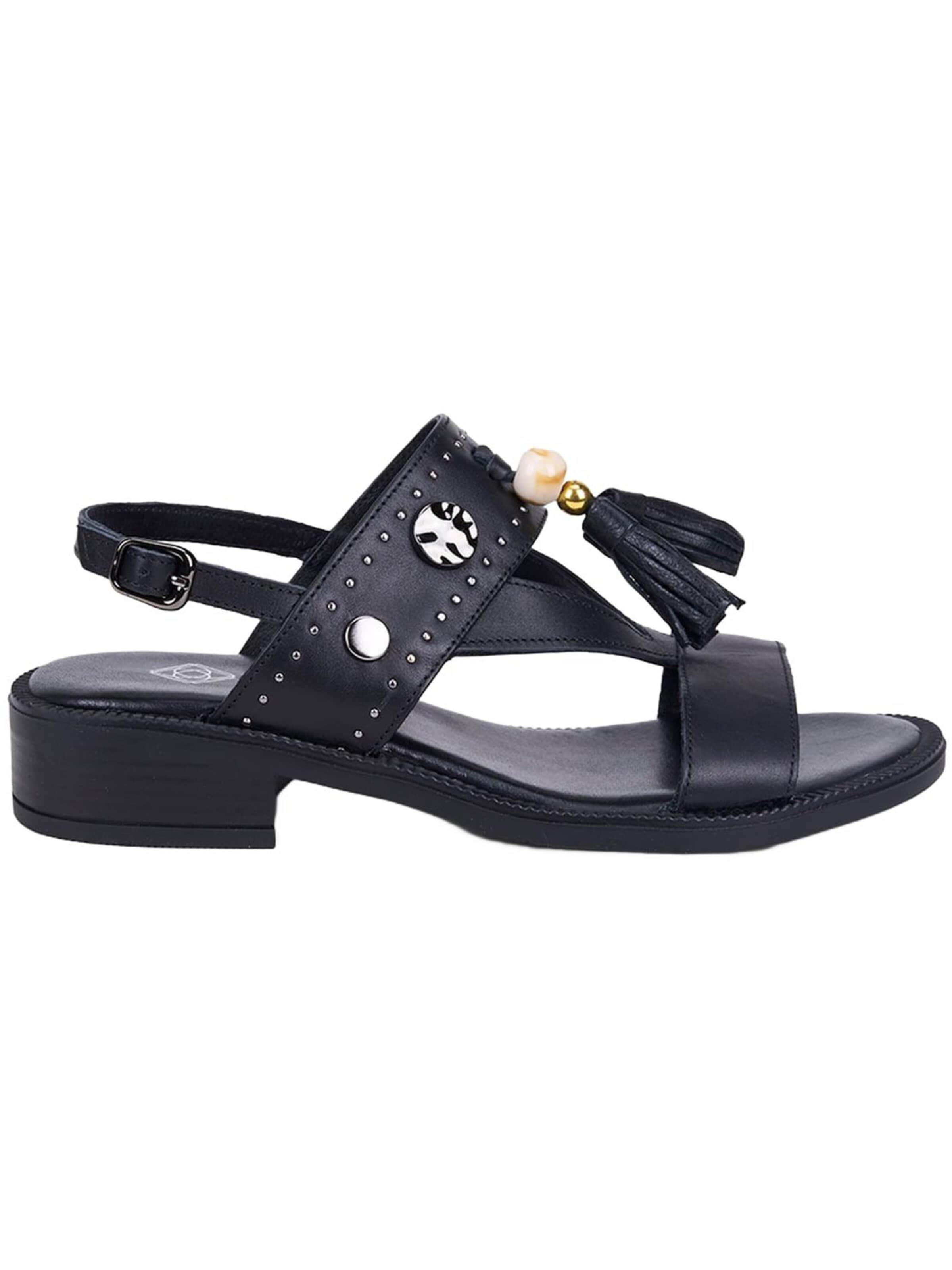 Desa Sandals 'Sandalen' in Black: front