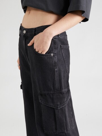 Wide leg Jeans cargo 'Minka' di AGOLDE in nero
