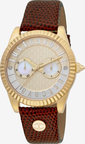 Just Cavalli Time Analog Watch in Brown: front