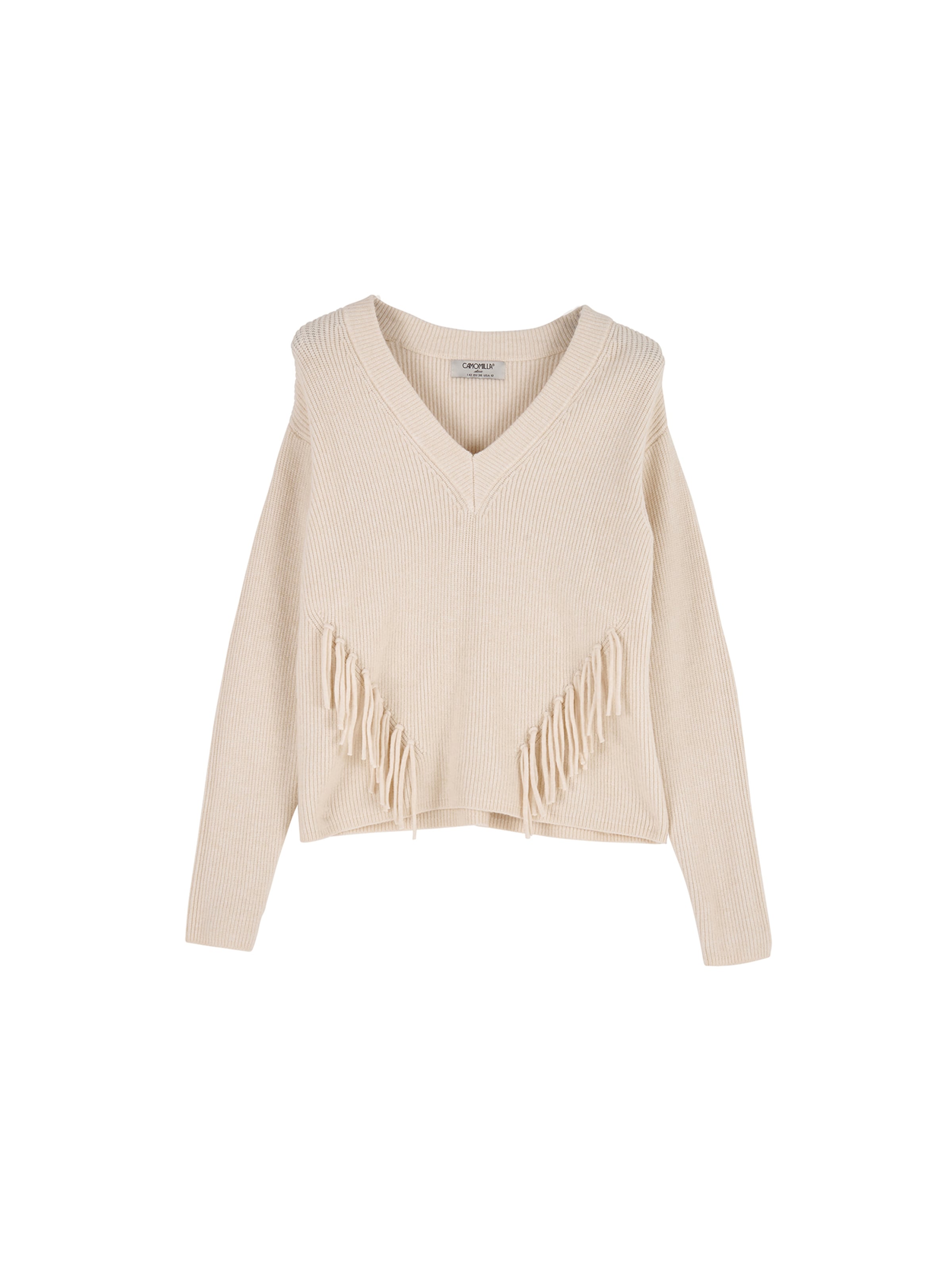 Pullover extra large di Camomilla Italia in bianco: frontale