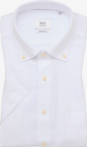 ETERNA Comfort fit Button Up Shirt in White