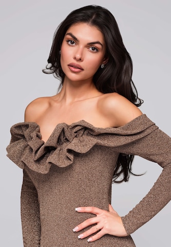 Ombre Avondjurk in Bruin