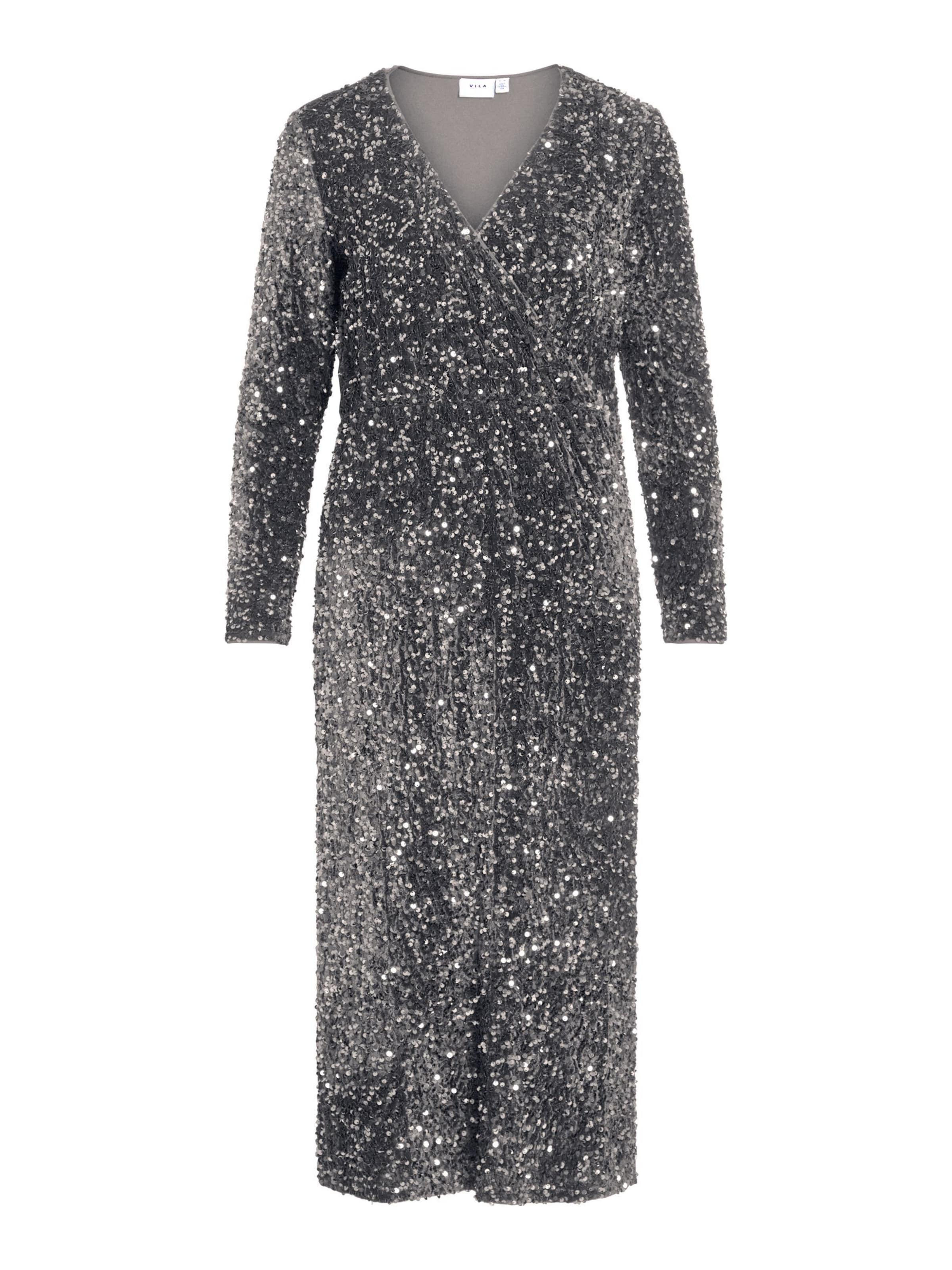 VILA Festkjole 'VIFAITH' i grå: forside