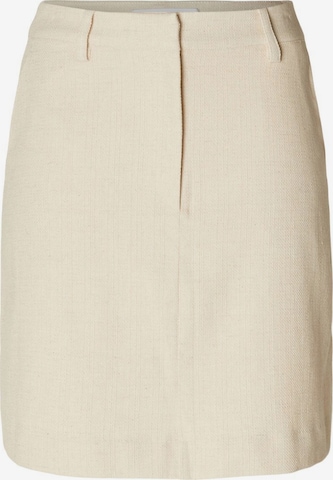 SELECTED FEMME Rok in Beige: voorkant