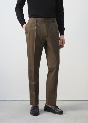 MANGO MAN Regular Pants 'Roberto2' in Brown: front