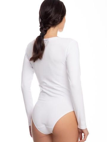 Evoni Blouse bodysuit in White