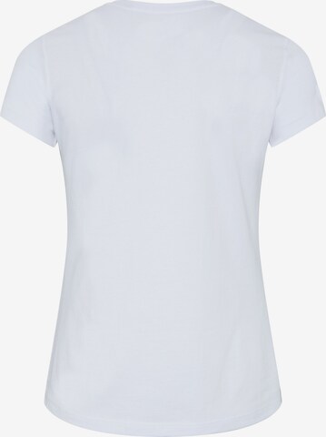 Oklahoma Jeans Shirt ' mit gemustertem Motiv ' in White