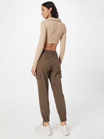 ONLY Tapered Cargo Pants 'CARLTON-GIGI' in Brown
