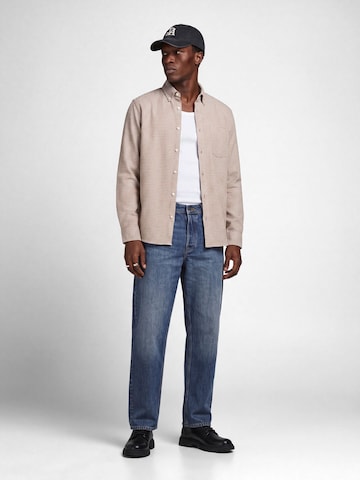 JACK & JONES Regular Fit Hemd 'JPRBLUSTANLEY' in Grau