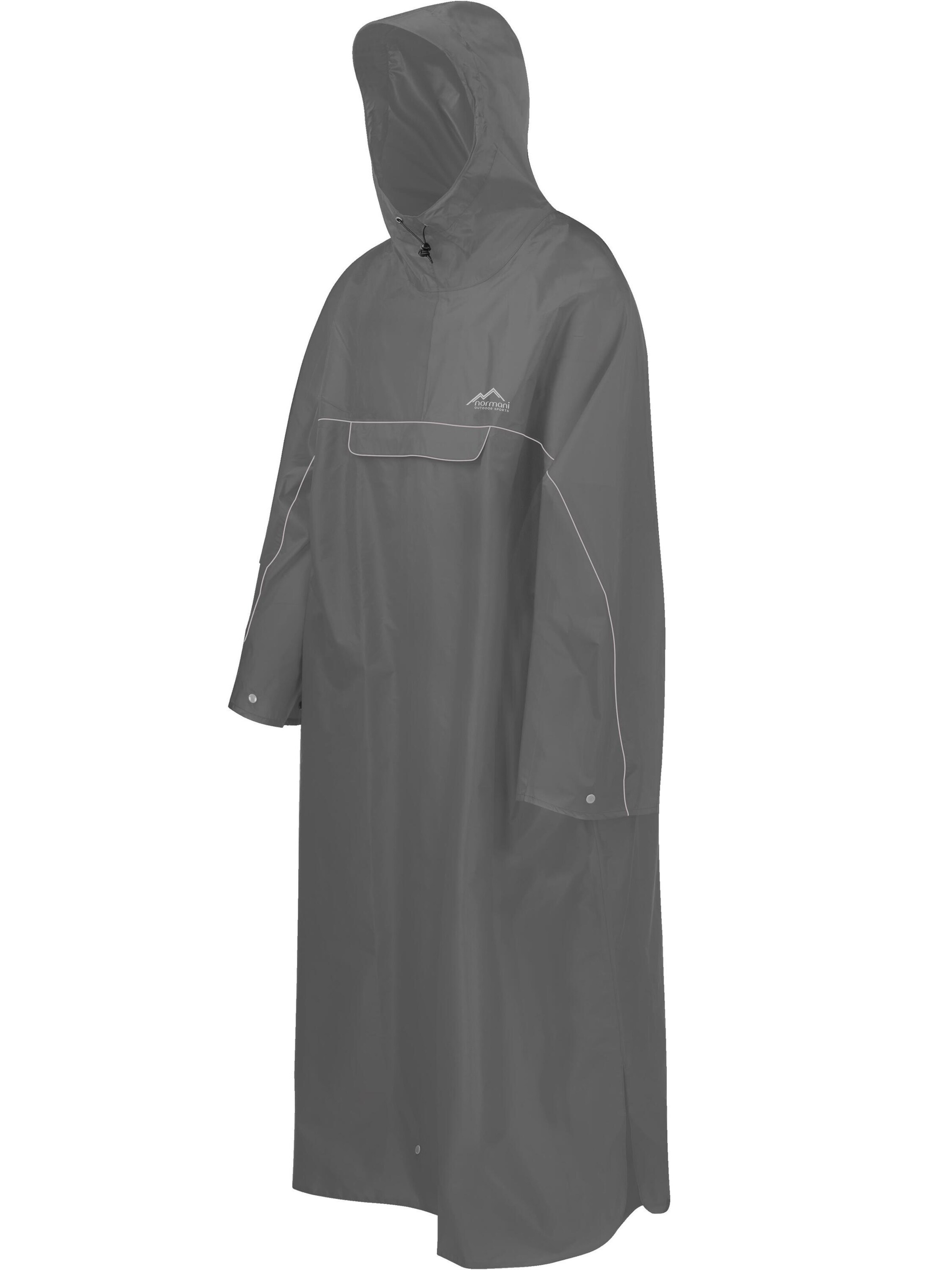 normani Regenponcho 'Tutunendo' in Grau