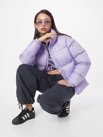 COLUMBIA Outdoor Jacket 'Puffect' in Purple