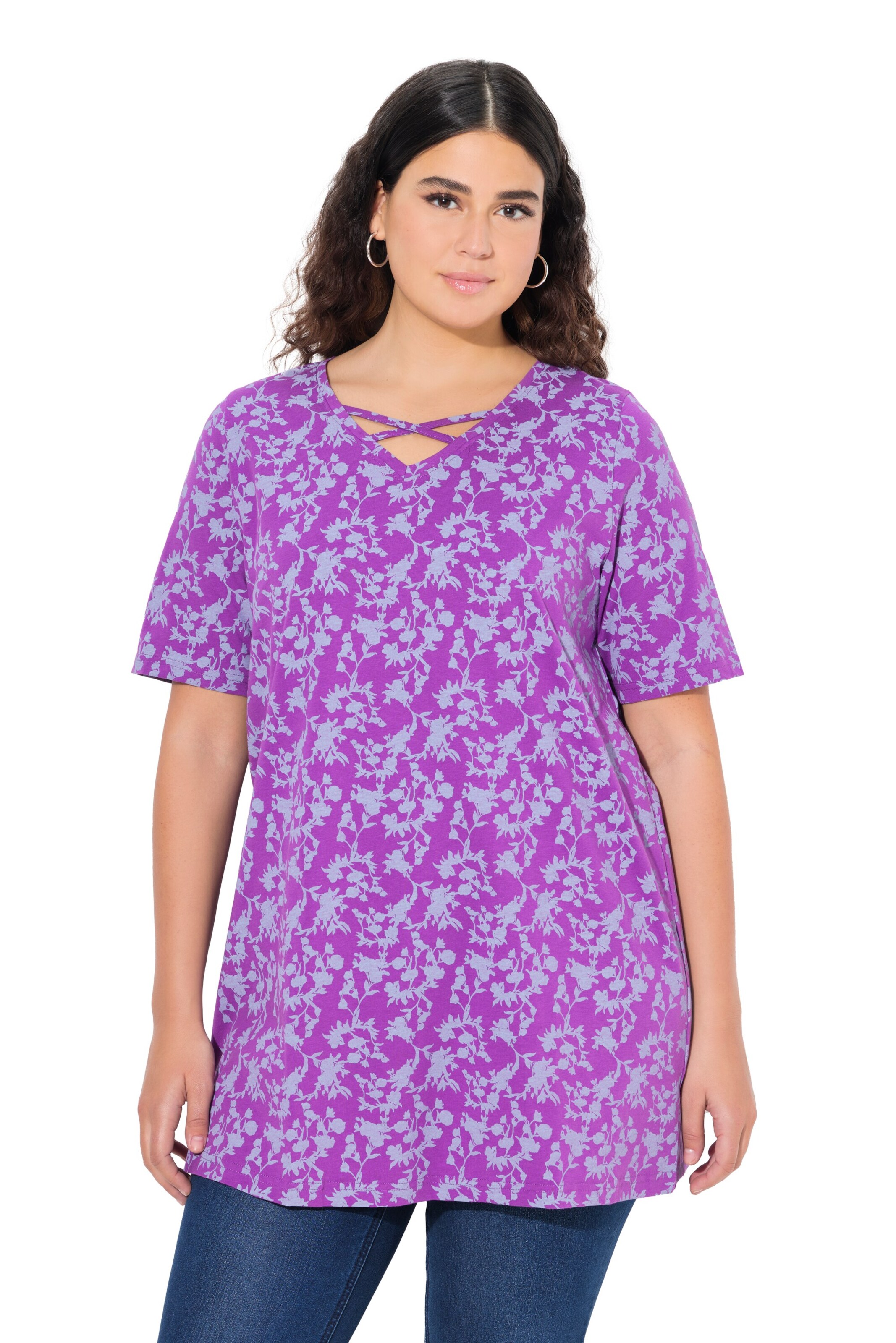 Ulla Popken Shirt in Lila: voorkant