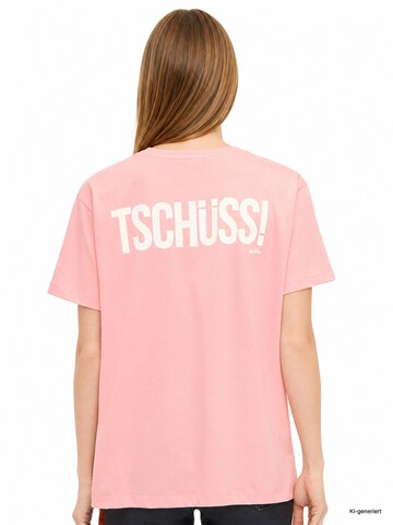 Derbe Shirt 'Und Tschüss' in Pink