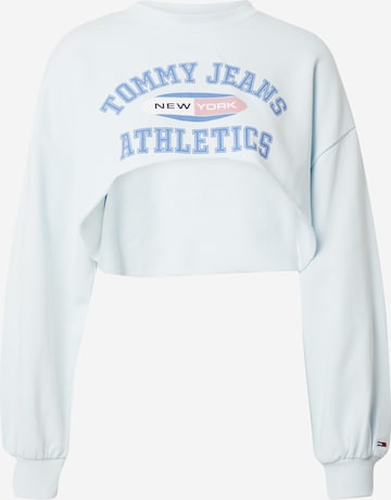 Sweat-shirt Tommy Jeans en bleu : devant