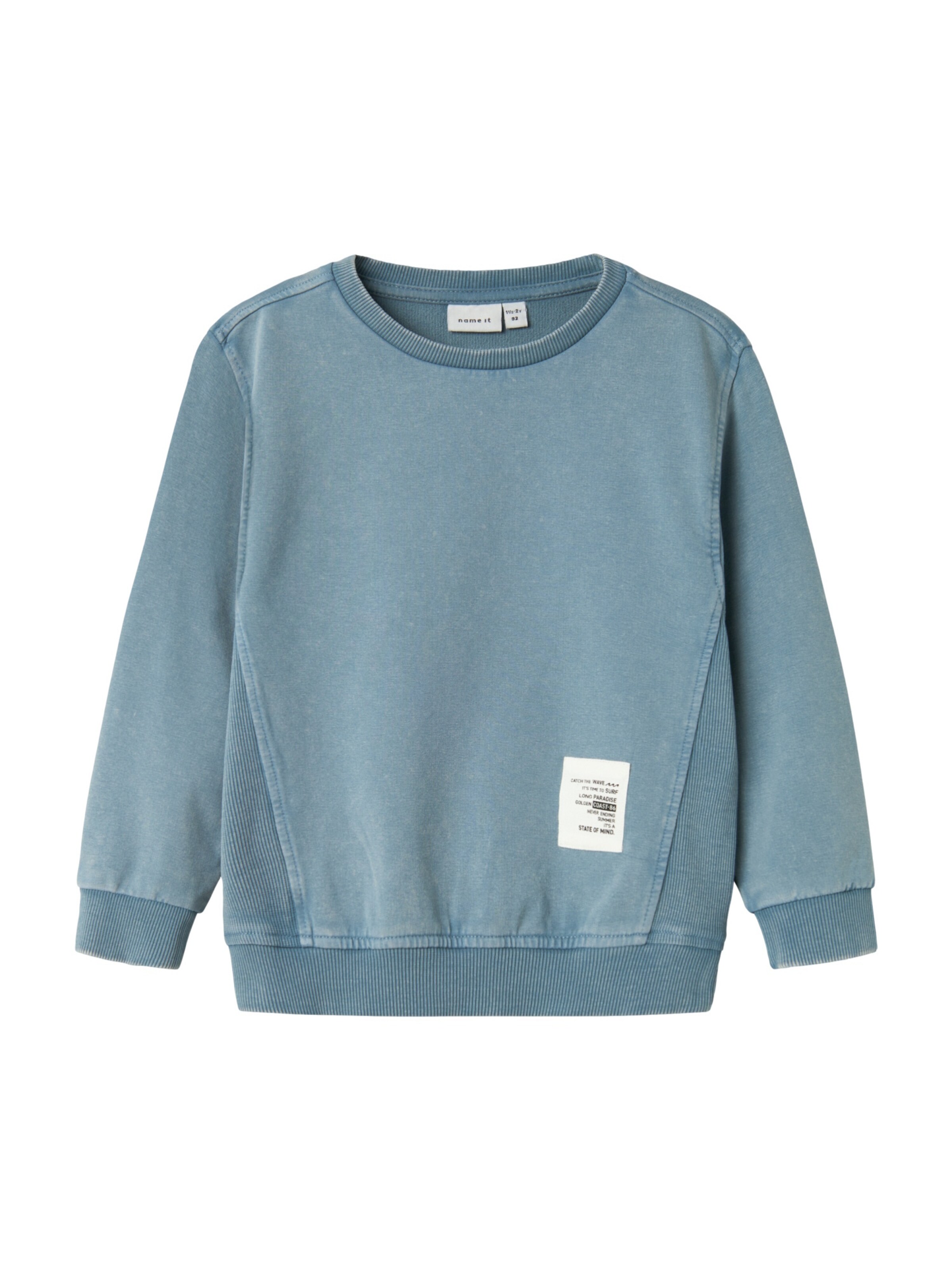 Sweat 'Folmer' NAME IT en bleu : devant