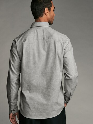 Next Regular fit Button Up Shirt in Grey