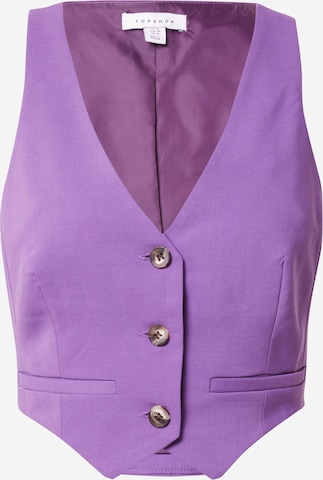 TOPSHOP - Colete de fato em roxo: frente