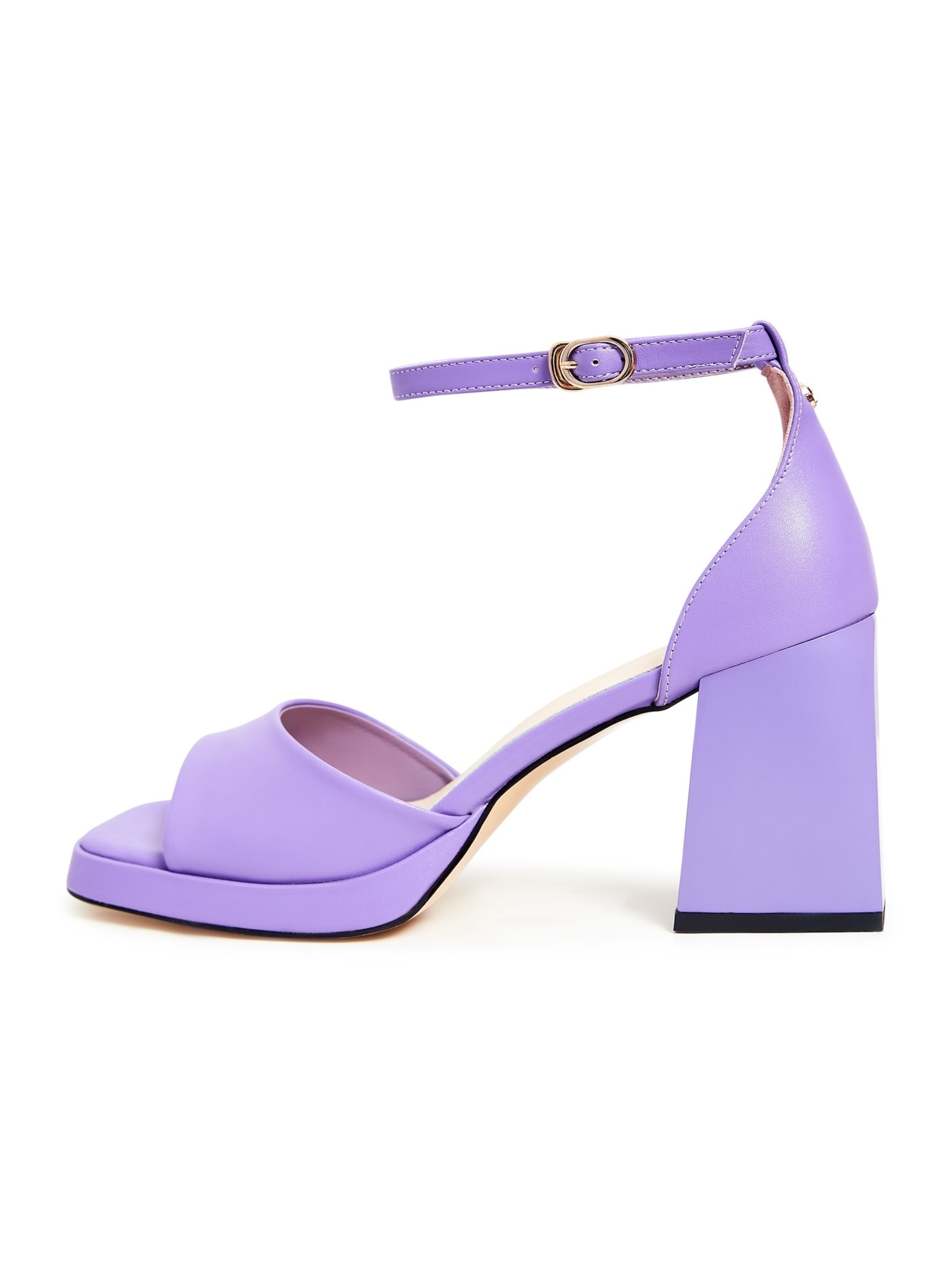 CESARE GASPARI Strap Sandals in Purple: front