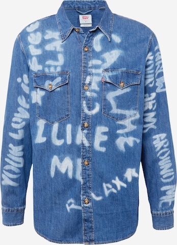 LEVI'S ® Overhemd 'Relaxed Fit Western' in Blauw: voorkant