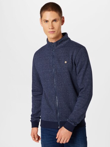 BLEND Zip-Up Hoodie in Blue: front