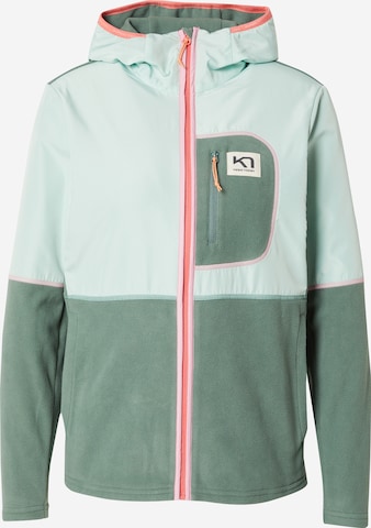 Veste en polaire fonctionnelle Kari Traa en vert : devant