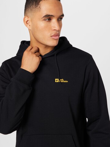 JACK WOLFSKIN Sweatshirt in Black